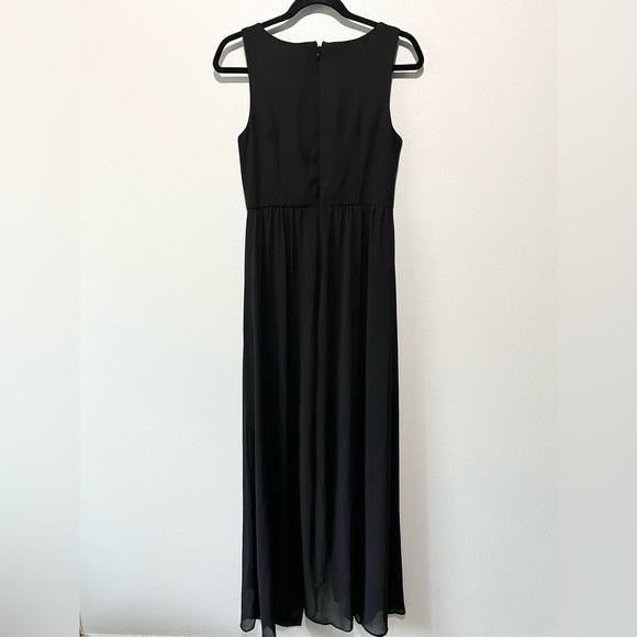 BEBE- Black Flowy Jumpsuit/Dress Size 6 - Picture 2 of 8